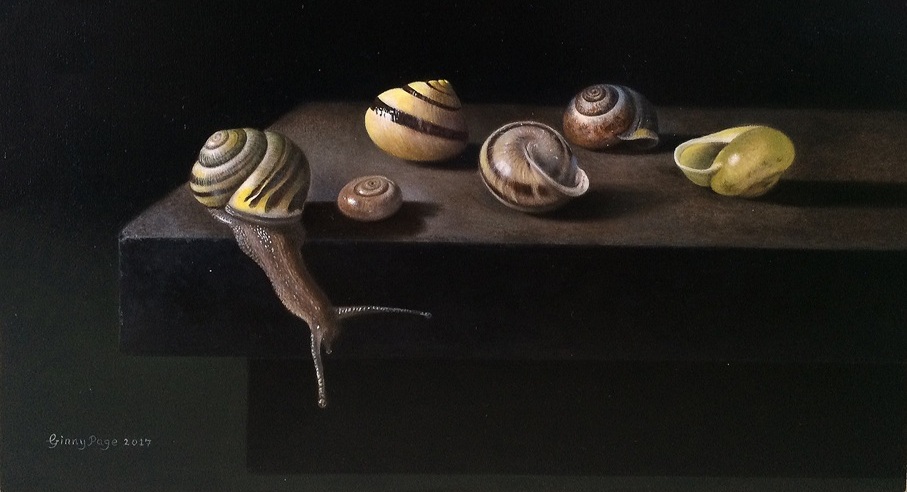 Adagio, 2017 – Still life oil painting on panel, 32 x 25 cm – Ginny Page